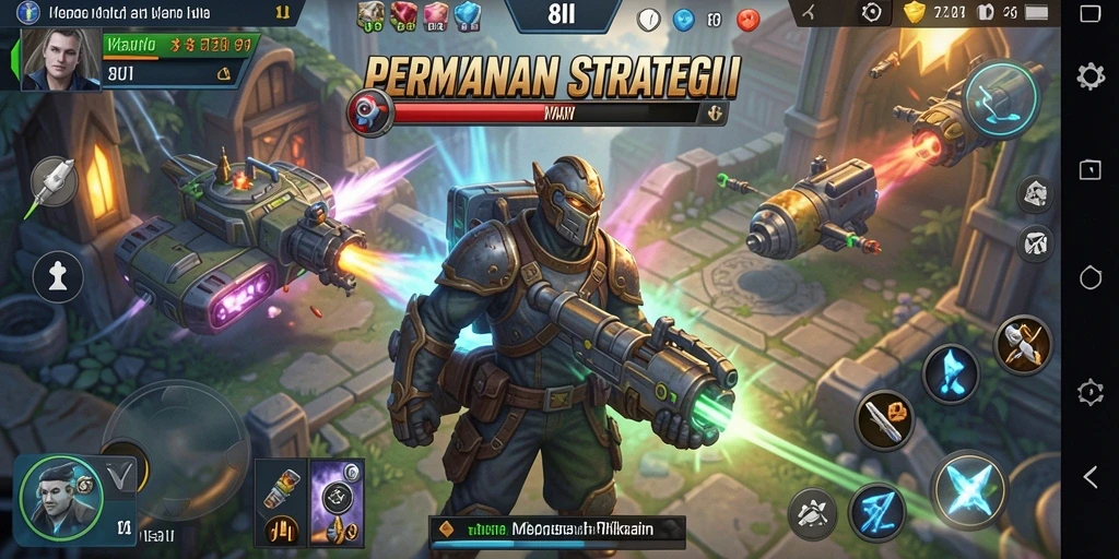 Tampilan gameplay menarik dan penuh aksi di 8II.