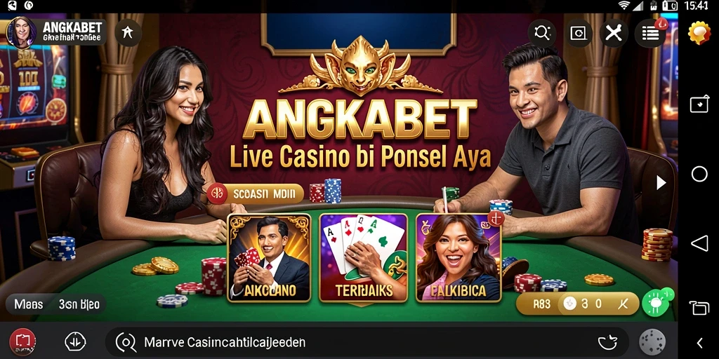 Tampilan gameplay Live Casino yang mengasyikkan di ANGKABET.