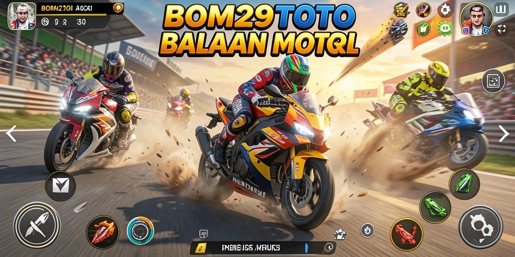 Tampilan menegangkan dari balapan motor di BOM29TOTO.
