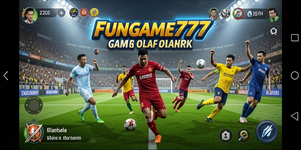 Tampilan gameplay menegangkan dari FUNGAME777 dengan pemain beraksi.