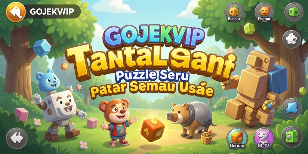 Tampilan gameplay <strong>GOJEKVIP</strong> dengan teka-teki menarik.