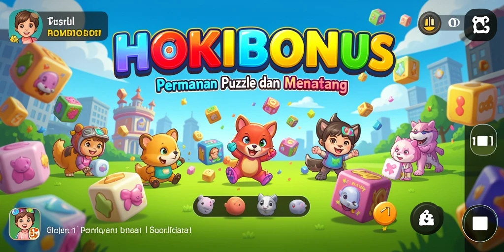 Screenshot HOKIBONUS menunjukkan gameplay Puzzle yang menantang dan seru.