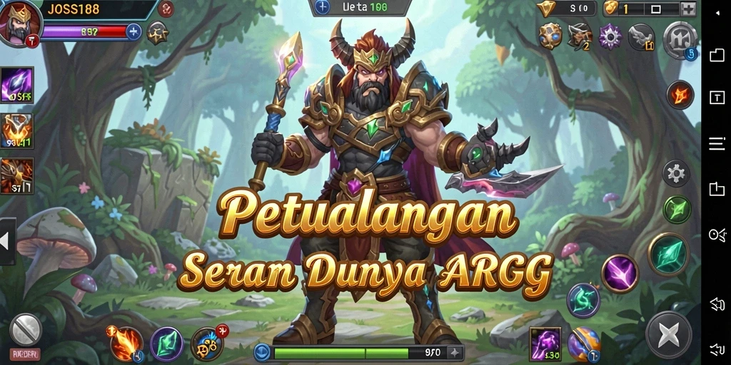 Screenshot menunjukkan aksi seru dalam gameplay ARPG JOSS188.