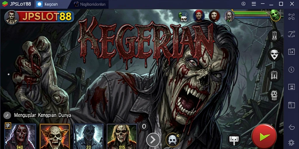 Gameplay mendebarkan di JPSLOT88 yang menonjolkan elemen horor.