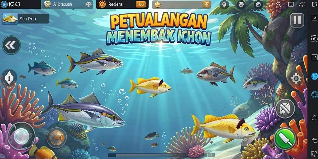 Gameplay seru menembak ikan dengan grafis menawan.