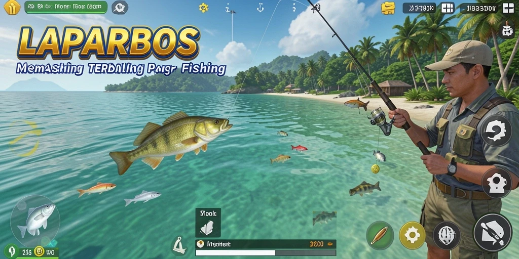 Tangkapan ikan besar dalam gameplay LAPARBOS yang seru.