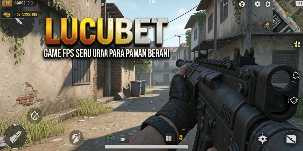 Gameplay LUCUBET yang mendebarkan dengan aksi FPS intens.