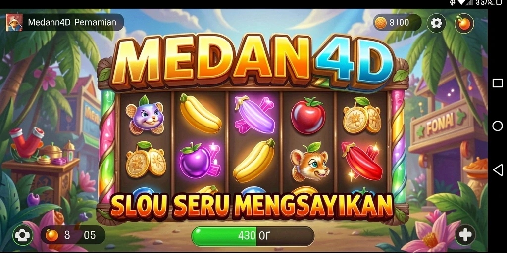 Tampilan gameplay MEDAN4D yang menarik dan penuh warna.