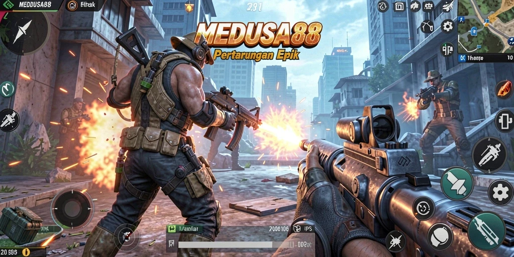 Gameplay mendebarkan di MEDUSA88 dengan aksi tembak-menembak intens.