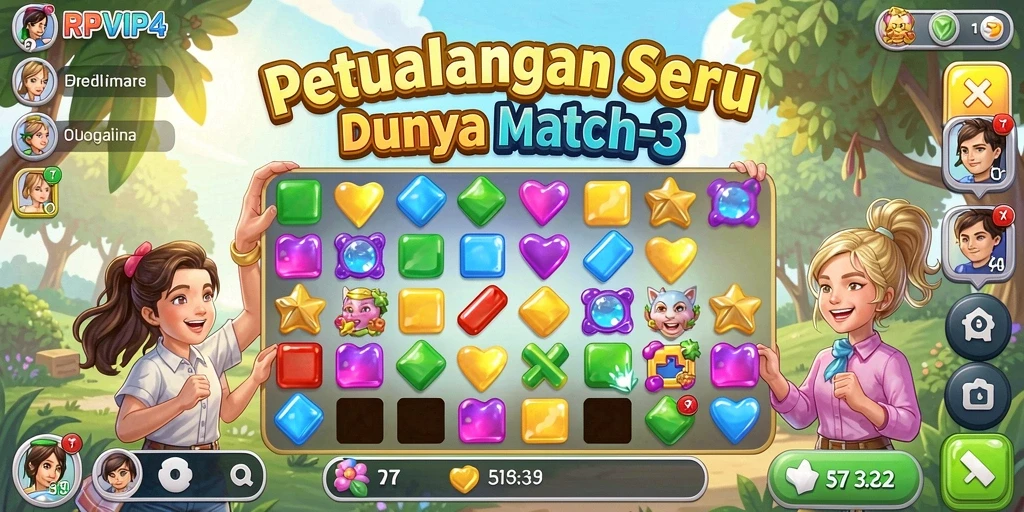Tampilan mendebarkan dari gameplay RPVIP4 yang penuh warna