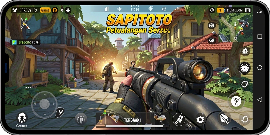 Tangkapan layar gameplay menampilkan pertarungan seru di <strong>SAPITOTO</strong>.