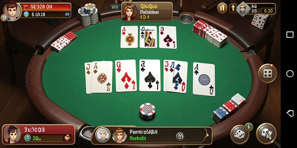 Tampilan gameplay SE328 menunjukkan duel seru antara pemain QiuQiu.