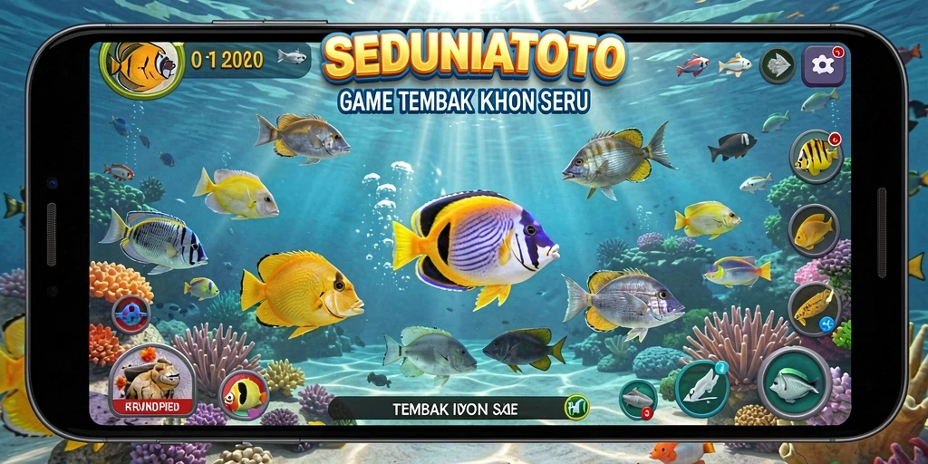 Gameplay mendebarkan SEDUNIATOTO saat berburu ikan.