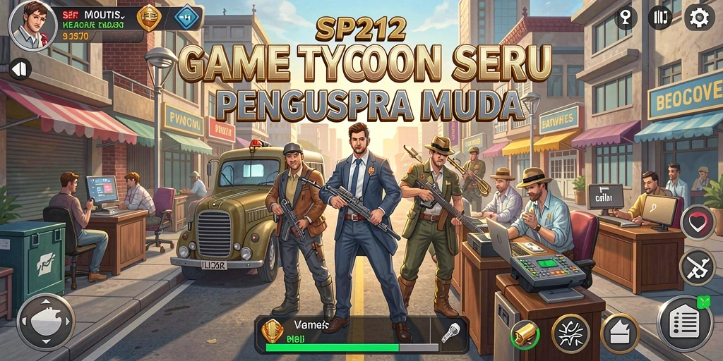 Tampilan gameplay SP212 yang menggambarkan pengalaman Tycoon yang mendebarkan.