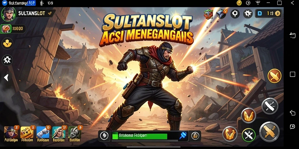 Gameplay seru SULTANSLOT dengan aksi mendebarkan.