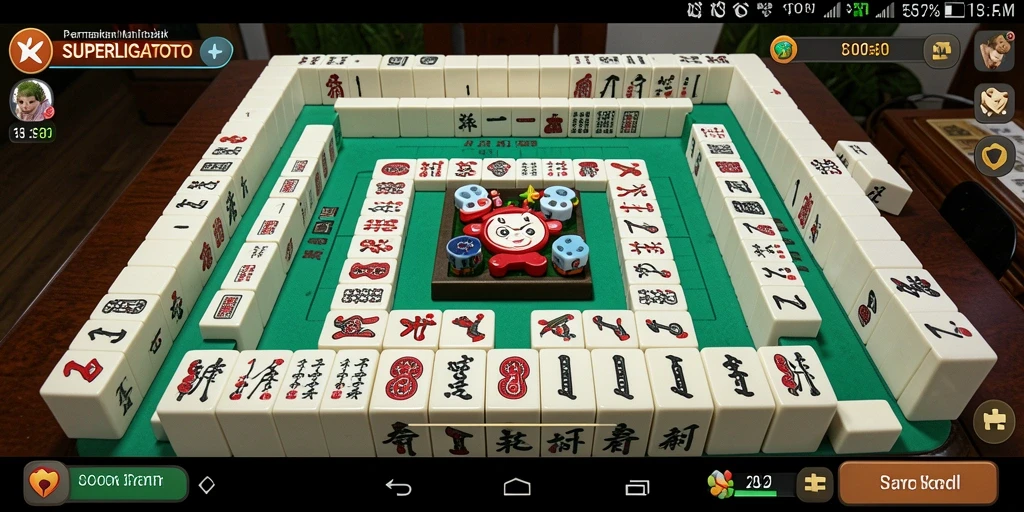 Tampilan gameplay SUPERLIGATOTO yang seru dan menarik.