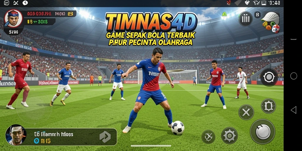 Tampilan gameplay seru dan realistis di TIMNAS4D.