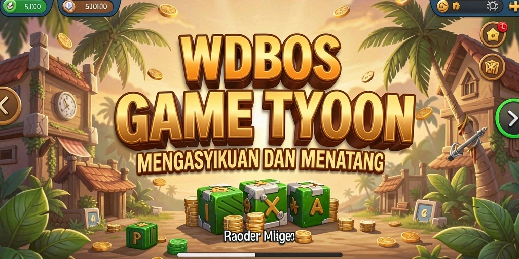 Tampilan screenshot utama game WDBOS yang menampilkan gameplay Tycoon yang menarik.